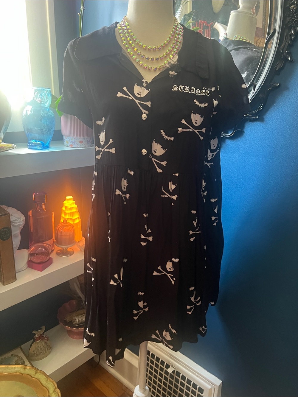 Dolls Kill x Emily the Strange "Death Becomes You" shirt dress